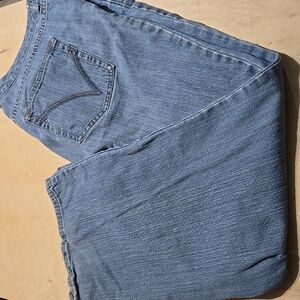 D22 Venezia Plus Size Womens Classic Blue Bootcut Jeans Sz 24P (6) Light Pockets